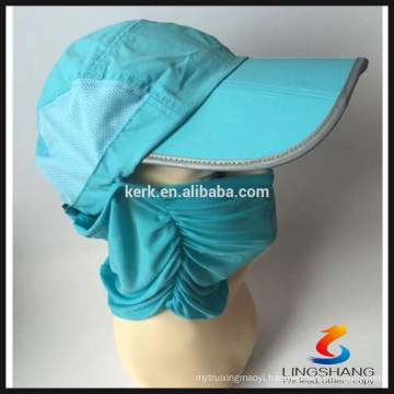 2015NINGBO LINGSHANG polyester wholesale uv sun protective unisex outdoor full face mask bike beach sport hat
